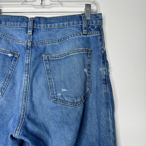 Frame The Relaxed Straight Jean in Mariner Wash Mid Rise Crop Size 28 - Picture 10 of 12
